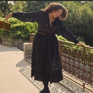 Doen Black Long Sleeve Dress